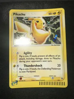 Pokemon TCG. Pikachu 012 Nintendo Black star Promo Holo 2003 E-reader Card NM - Image 4