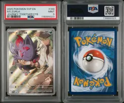 PSA 9 N's Zorua 189 Sv: Scarlet & Violet Promo Cards Holo - Image 3