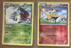 POKEMON LEAGUE PROMO 10 Card Lot - Meganium, Braixen, Celesteela, Darkrai, etc.. - Image 2