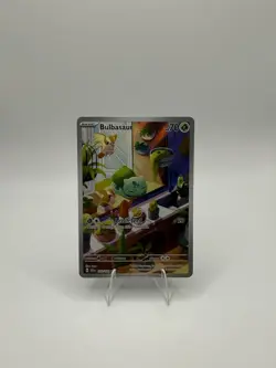 Pokemon TCG Bulbasaur Holo Card Stellar Crown Illustration Rare 143/142 NM - Image 1