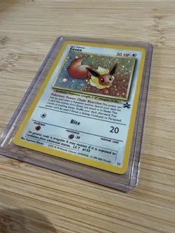 Pokemon TCG Eevee #11 Black Star Holo Promo Card 1999 WOTC NM Near Mint - Image 2
