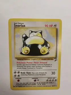 NM-LP Snorlax Beedrill Venomoth Dugtrio - Base Set 2 Pokemon Cards - Image 5