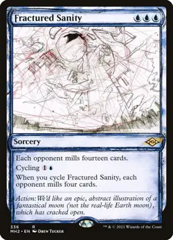 Fractured Sanity Modern Horizons 2 Magic MTG Sorcery CARD 1x (336) - Image 1