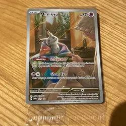 Mimikyu SVP075 Paldean Fates Black Star Promo Sealed Pokemon TCG Card - Image 1