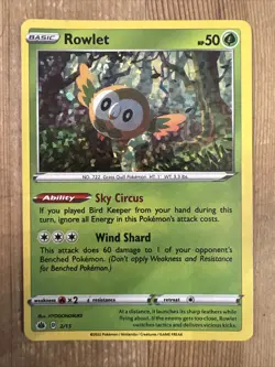 Rowlet - 2/15 - Pokemon McDonald's Promos 2022 Holo Rare Card HP - Image 1