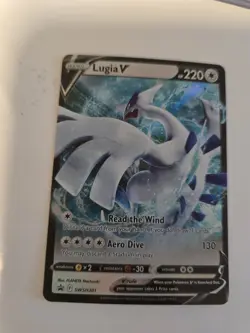 Pokemon TCG Lugia V SWSH301 Sword & Shield SWSH Black Star Promo Holo Card NM - Image 1