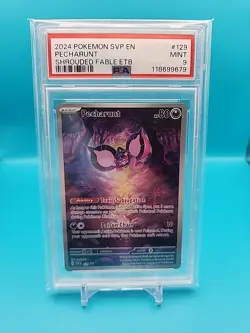 Pecharunt 129 Sv: Scarlet & Violet Promo Cards Holo Psa 9 - Image 1