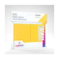 GameGenic Card Protection Prime Sleeves - Yellow (100) New - Image 1