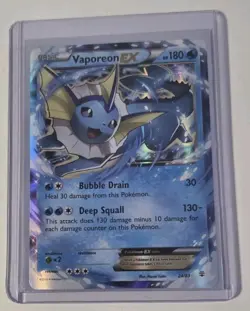 Vaporeon EX Pokemon TCG 24/83 XY Generations Ultra Rare Holo Card - Image 4