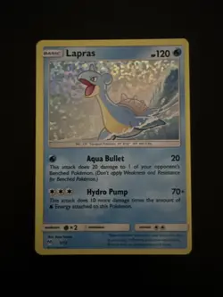 Pokemon Lapras 5/12 Rare McDonald's Anniversary Promo Holo Card 2019 - Image 1