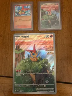 Pokemon Victini Jumbo Full Art Promo Card Black Bolt/White Flare NM - Image 1