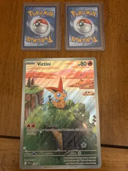 Pokemon Victini Jumbo Full Art Promo Card Black Bolt/White Flare NM - Image 2