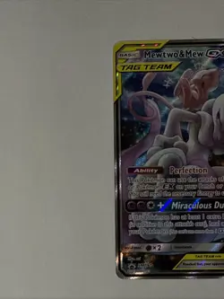 Mewtwo and Mew GX Tag Team Full Art Textured Promo Card SM191 - Image 2