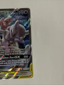 Mewtwo and Mew GX Tag Team Full Art Textured Promo Card SM191 - Image 3