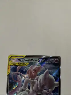 Mewtwo and Mew GX Tag Team Full Art Textured Promo Card SM191 - Image 4