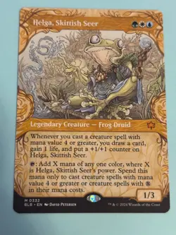 1x Helga, Skittish Seer (Showcase) Bloomburrow - Regular - Mythic Rare - Pack Fr - Image 1