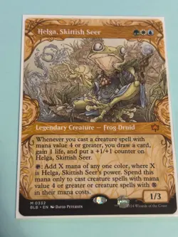 1x Helga, Skittish Seer (Showcase) Bloomburrow - Regular - Mythic Rare - Pack Fr - Image 3