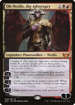 Ob Nixilis, the Adversary Regular - Streets Of New Capenna MTG-NM - Image 1