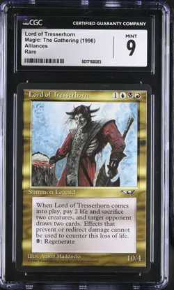 LORD OF TRESSERHORN Alliances Rare Reserved List CGC 9 MTG EDH [Nostalgium] - Image 1