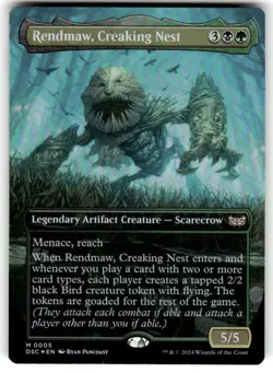 FOIL MTG Rendmaw, Creaking Nest (Borderless) Commander: Duskmourn: House of Horr - Image 1