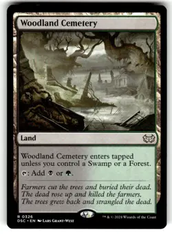 Woodland Cemetery Commander: Duskmourn: House of Horror Regular MTG - Image 1