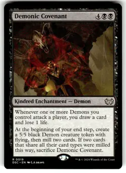 Demonic Covenant Commander: Duskmourn: House of Horror Regular MTG - Image 1