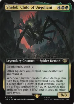 Shelob, Child of Ungoliant (Extended Art) R Universes Beyond: The Lord of the Ri - Image 1