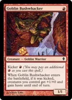 1 x Goblin Bushwhacker - Zendikar - NM-Mint - MTG - Image 1