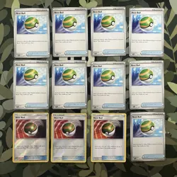 12x Nest Ball Pokemon Trainer Card 123/149 181/198 - Image 1