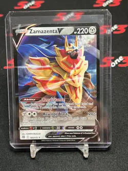 Zamazenta V 105/172 Brilliant Stars Ultra Rare Holo Pokemon TCG Card - Image 1
