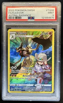 2022 Pokemon SWSH Astral Radiance Kleavor Trainer Gallery #TG08/TG30 PSA 9 - Image 1
