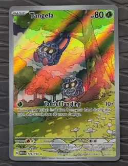 Tangela 178/165 Illustration Rare 151 Holo Full Art Pokemon Card - Image 1
