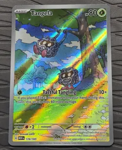 Tangela 178/165 Illustration Rare 151 Holo Full Art Pokemon Card - Image 2