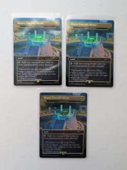 Lot Of (3) Master Emerald Shrine Foil MTG Secret Lair Sonic The Hedgehog - Image 1