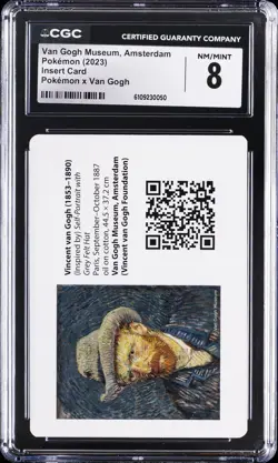 2023 POKEMON INSERT CARD POKEMON X VAN GOGH VAN GOGH MUSEUM, AMSTERDAM CGC 8 - Image 1