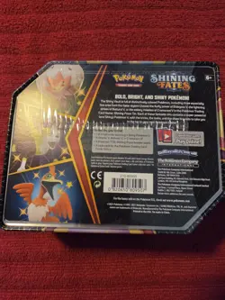 2021 Pokemon Booster Tin Shining Fates 6 Booster Packs - Image 2
