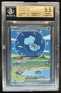2024 Pokemon Paldean Fates Mew ex #232/091 BGS 9.5 - Image 1