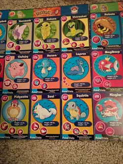 1999 Burger King Pokemon Movie Poker trivia Uncut - Image 3