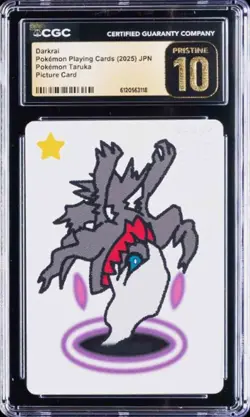 2025 Darkrai Pokemon Playing Cards JPN Pokemon Taruka Picture Card CGC10 - Image 1