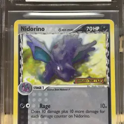 Pokemon Nidorino Bgs 6 Reverse Holo Foil Stamped Ex Dragon Frontiers 35/101 Nice - Image 2