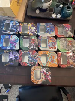 Assorted Lot of Pokemon TCG Tins - Bundle of 13 Tins - EMPTY NO CARDS - Image 1