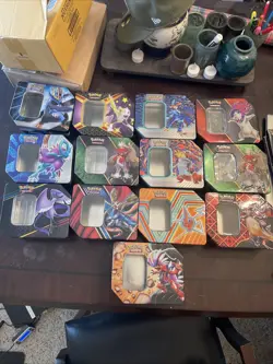 Assorted Lot of Pokemon TCG Tins - Bundle of 13 Tins - EMPTY NO CARDS - Image 2
