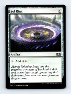 #106 2025 Tarkir: Dragonstorm Commander TDC / Sol Ring Uncommon - Image 1