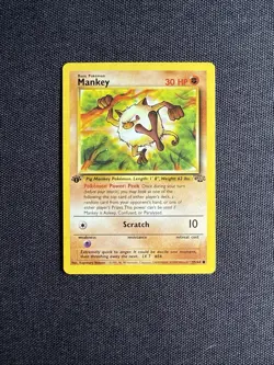 Mankey Jungle Common 1st Edition 55/64 Pokemon 1999 - Image 1