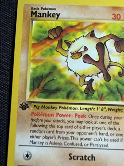 Mankey Jungle Common 1st Edition 55/64 Pokemon 1999 - Image 2