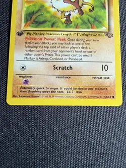 Mankey Jungle Common 1st Edition 55/64 Pokemon 1999 - Image 4