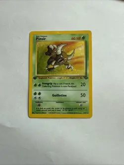 Pokemon WOTC Pinsir 1st Edition #9/64 2000 Jungle Holo Rare MP - Image 1