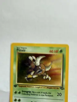 Pokemon WOTC Pinsir 1st Edition #9/64 2000 Jungle Holo Rare MP - Image 3