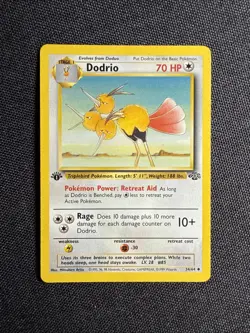 1999 Pokemon TCG Dodrio #34/64 1st Edition Stage 1 Uncommon Jungle Set WOTC - Image 1