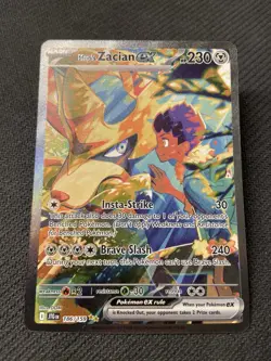 Pokemon TCG Hop’s Zacian EX 186/159 Journey Together SIR Holo - Image 2